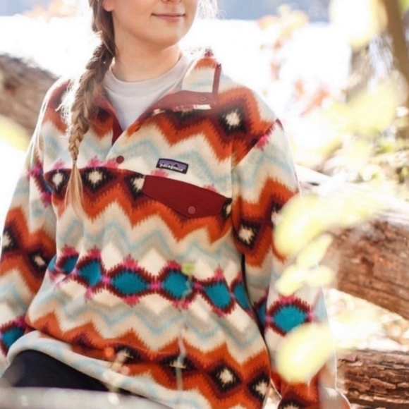 Patagonia Synchilla Snap-T Fleece Pullover in Timber Twist size S - Picture 5 of 15